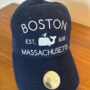 Navy Boston Massachusetts Cap